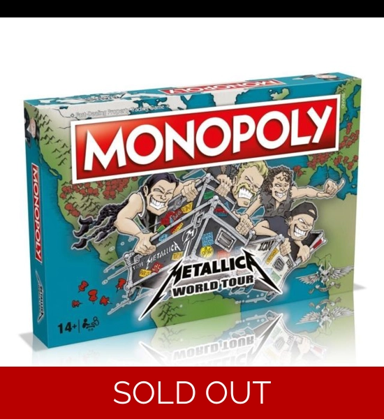 Metallica Monopoly World Tour Board Game